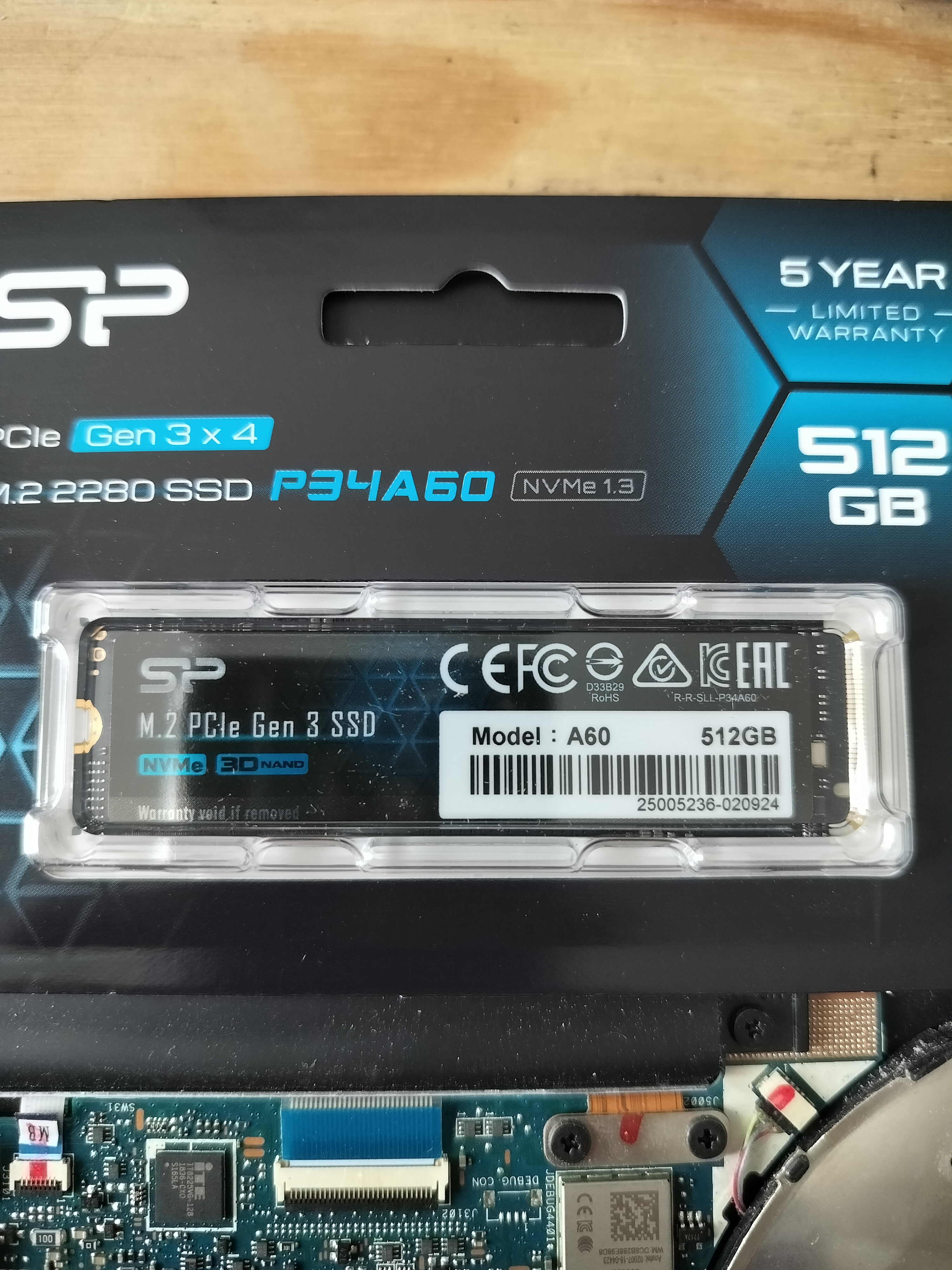 Installation d’un SSD NVMe 512 Go dans un ordinateur portable